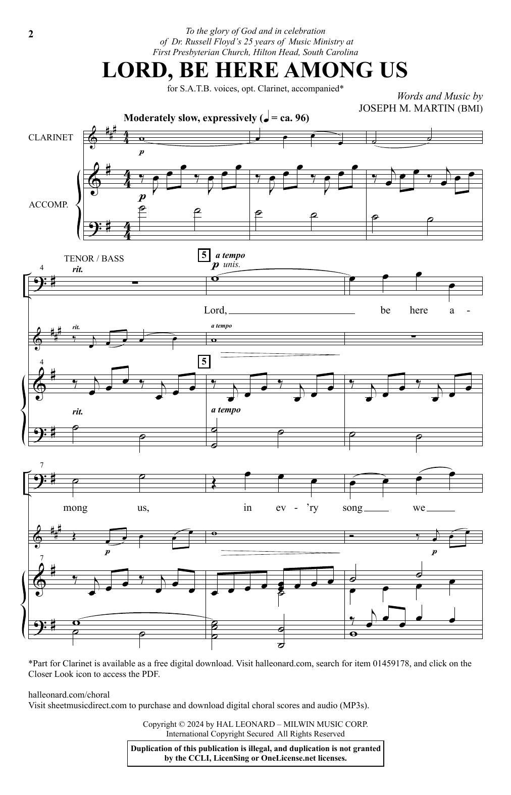 Produktbild zu: Lord, Be Here Among Us