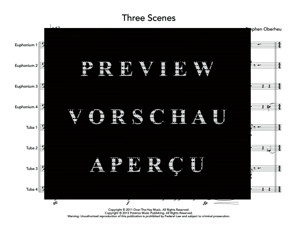 Produktgalerie: Seite 5 von 11 Three Scenes, , (Tuba Ensemble EEEETTTT)