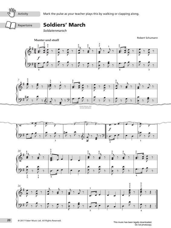 Produktgalerie: Seite 1 von 1 Soldiers' March, Robert Schumann, Klavier