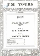 cover: I'm Yours, Johnny Green