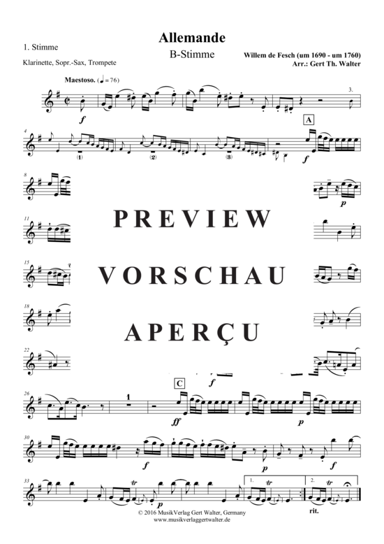 Produktgalerie: Seite 7 von 21 Allemande , , (Quintett flexible Besetzung)