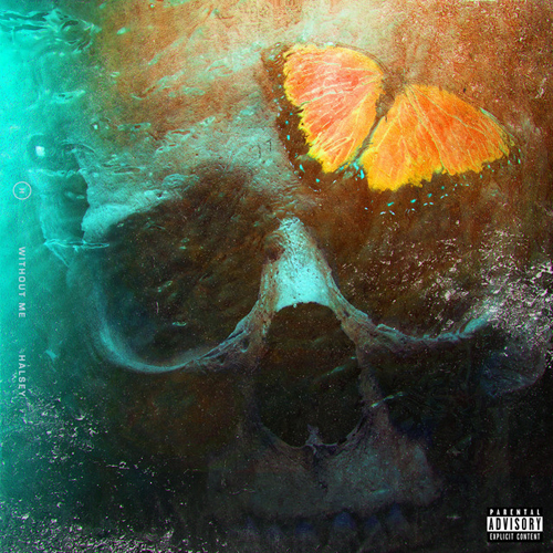 cover: Without Me, Halsey, Klavier