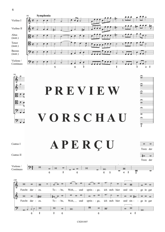 gallery: Jesu meine Freude (aus: Fest-, Buß- und Danklieder), , (5 Vokalstimmen, 2 Violinen, 3 Instrumente und Continuo)