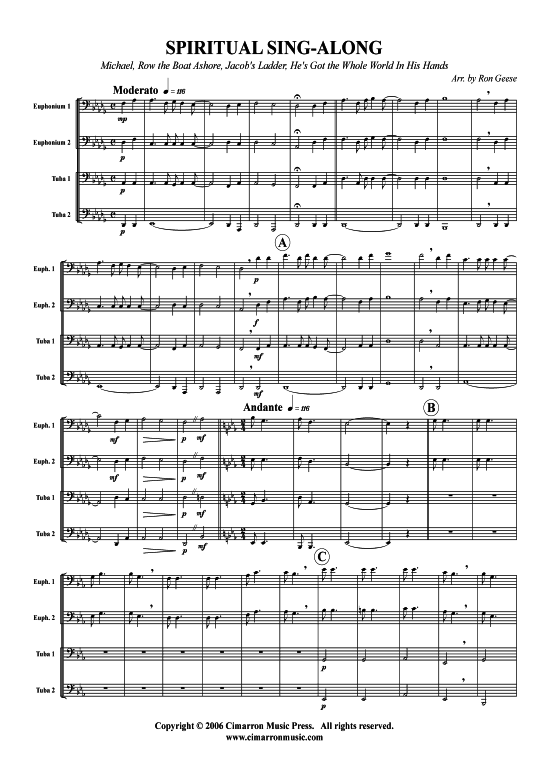 Product picture to: Spiritual Sing-Along 3 Stücke Spiritual