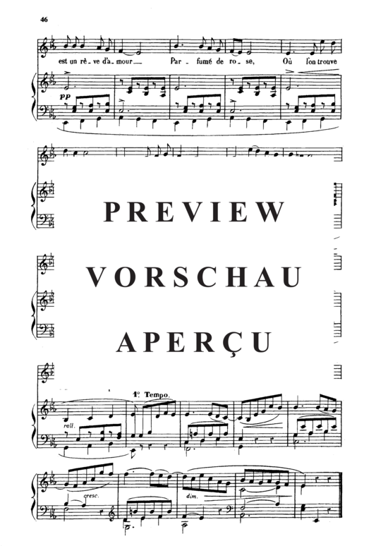 Product gallery: Page 5 of 5 Rêve d'amour Op. 5 No.2, , Medium Voice and Piano