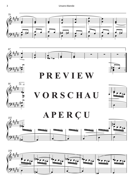 Product gallery: Page 6 of 7 Unsere Abende - Nr. 1 aus Auf verwachsenem Pfade , , Piano Solo