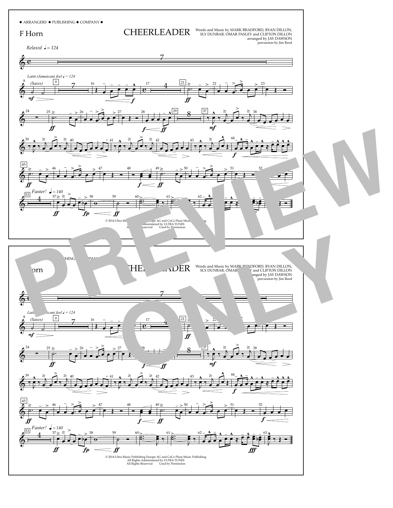 Produktbild zu: Cheerleader - F Horn