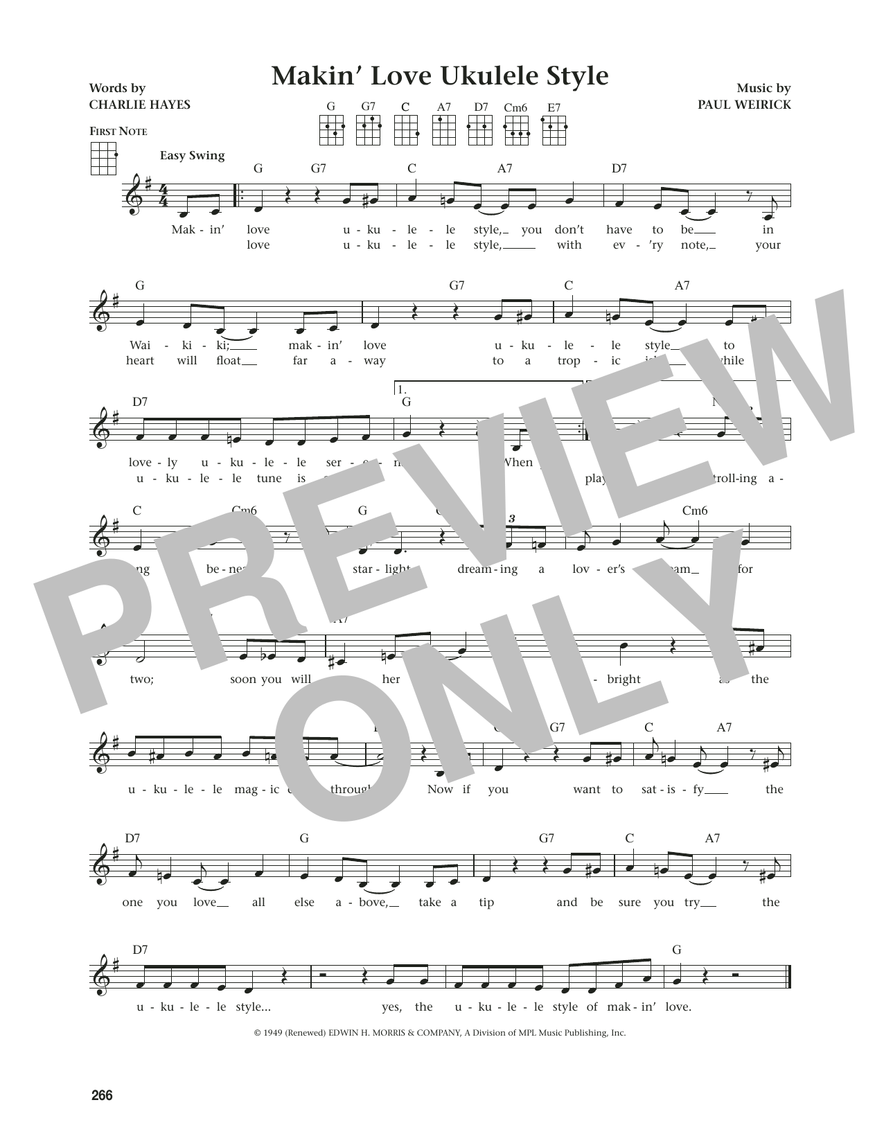 Product gallery: Page 1 of 1 Makin' Love Ukulele Style (from The Daily Ukulele) (arr. Jim Beloff), Charlie Hayes