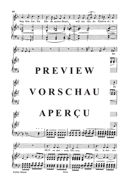 Product gallery: Page 3 of 4 Süsser Freund, du blickest, Op.42 No.6, , Low Voice and Piano