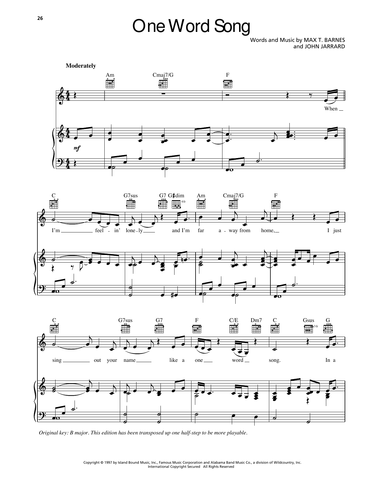 Produktgalerie: Seite 1 von 1 One Word Song, Randy Travis, Gesang, Gitarre, Klavier