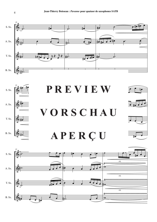 Product gallery: Page 5 of 19 Pavanne , , (Saxophone Quartet SATB)