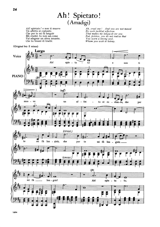 Product picture to: Ah SpietatoGeorg Friedrich Händel