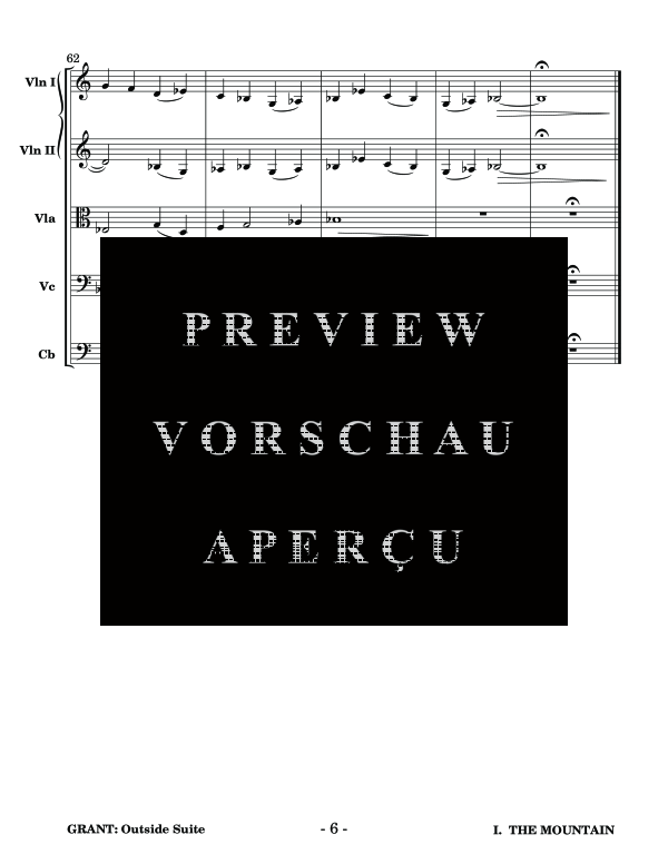 Produktgalerie: Seite 10 von 11 Outside Suite for String Orchestra , , (Streichorchester)