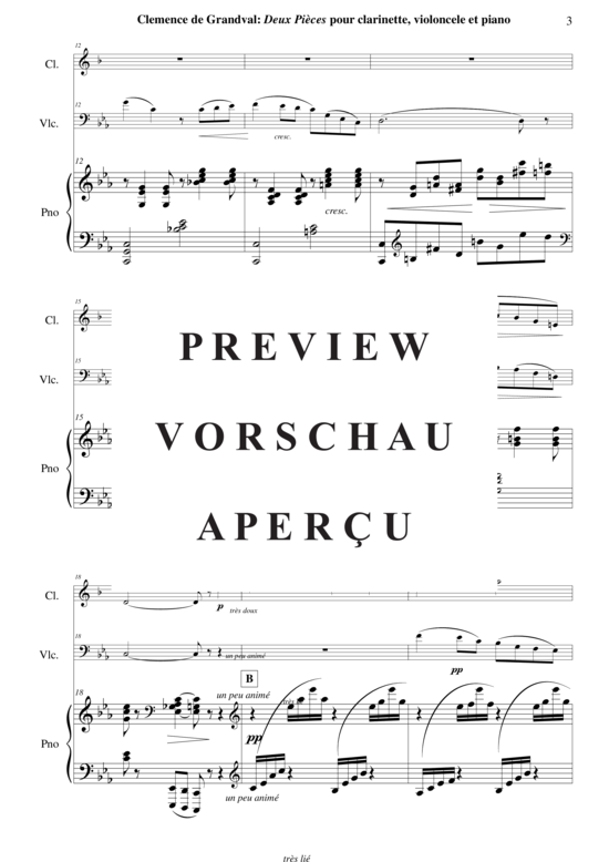 Product gallery: Page 4 of 31 Deux Pièces: Romance et Gavotte , , (2 parts + piano)
