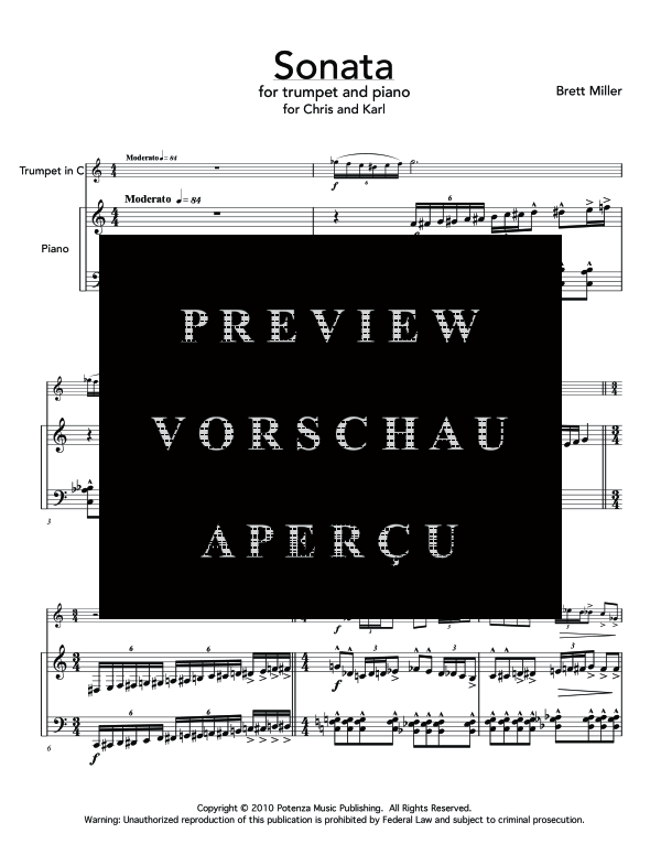 Produktgalerie: Seite 5 von 11 Sonata, , (Trompete in B und Klavier)