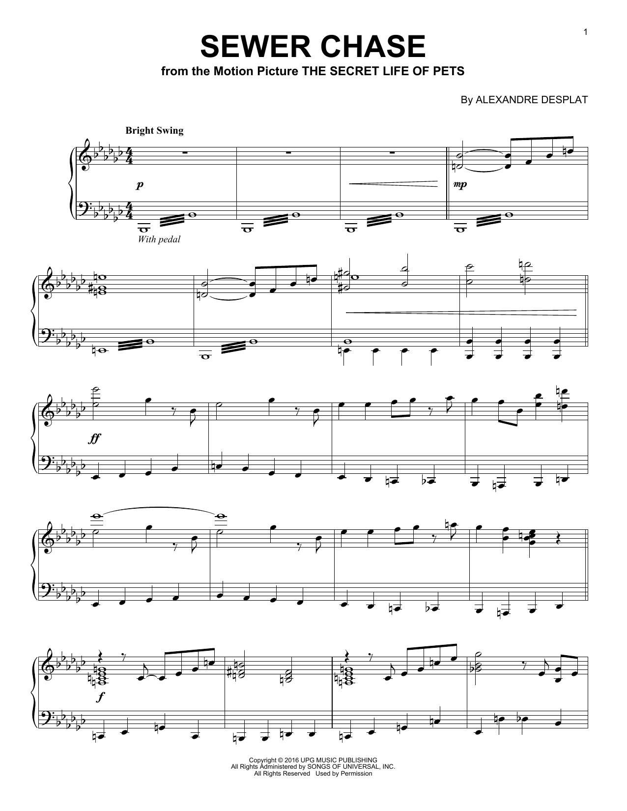 Product gallery: Page 1 of 1 Sewer Chase, Alexandre Desplat