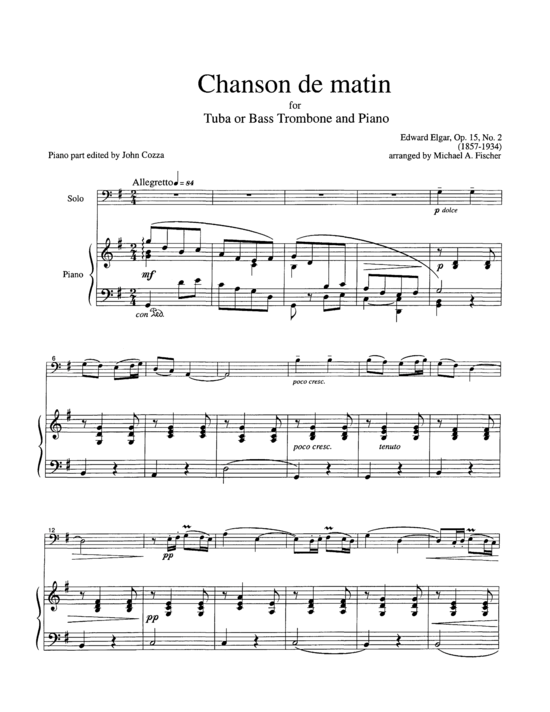 Product picture to: Chanson de Matin Edward Elgar