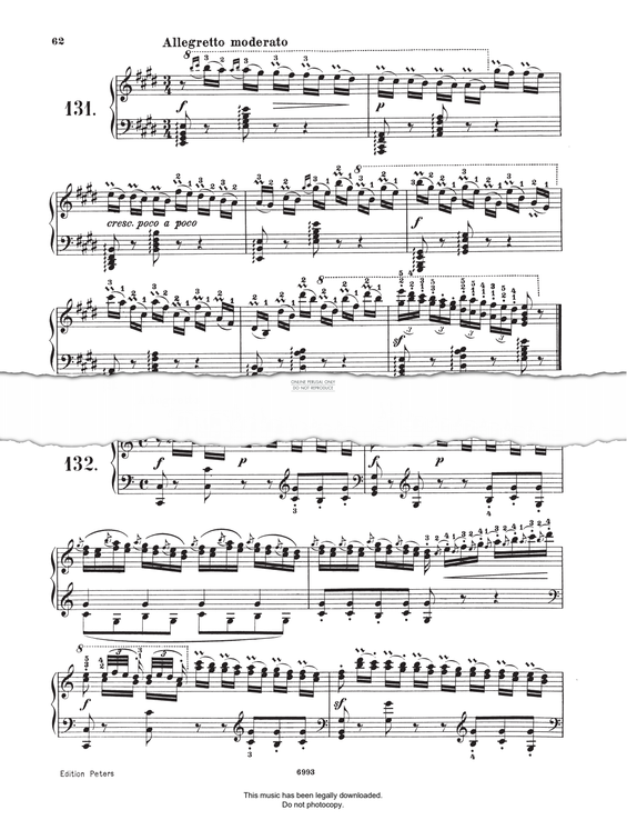Produktgalerie: Seite 1 von 1 Study (Op. 821, No.132), Carl Czerny, Klavier