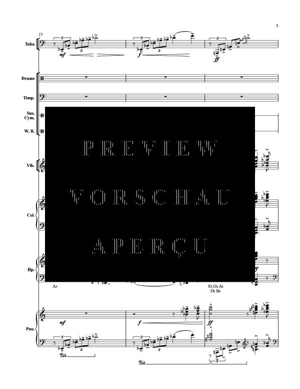 Produktgalerie: Seite 11 von 11 Suite for Tuba, , (Tuba Solo mit Percussion, Celesta, Harfe + Klavier)