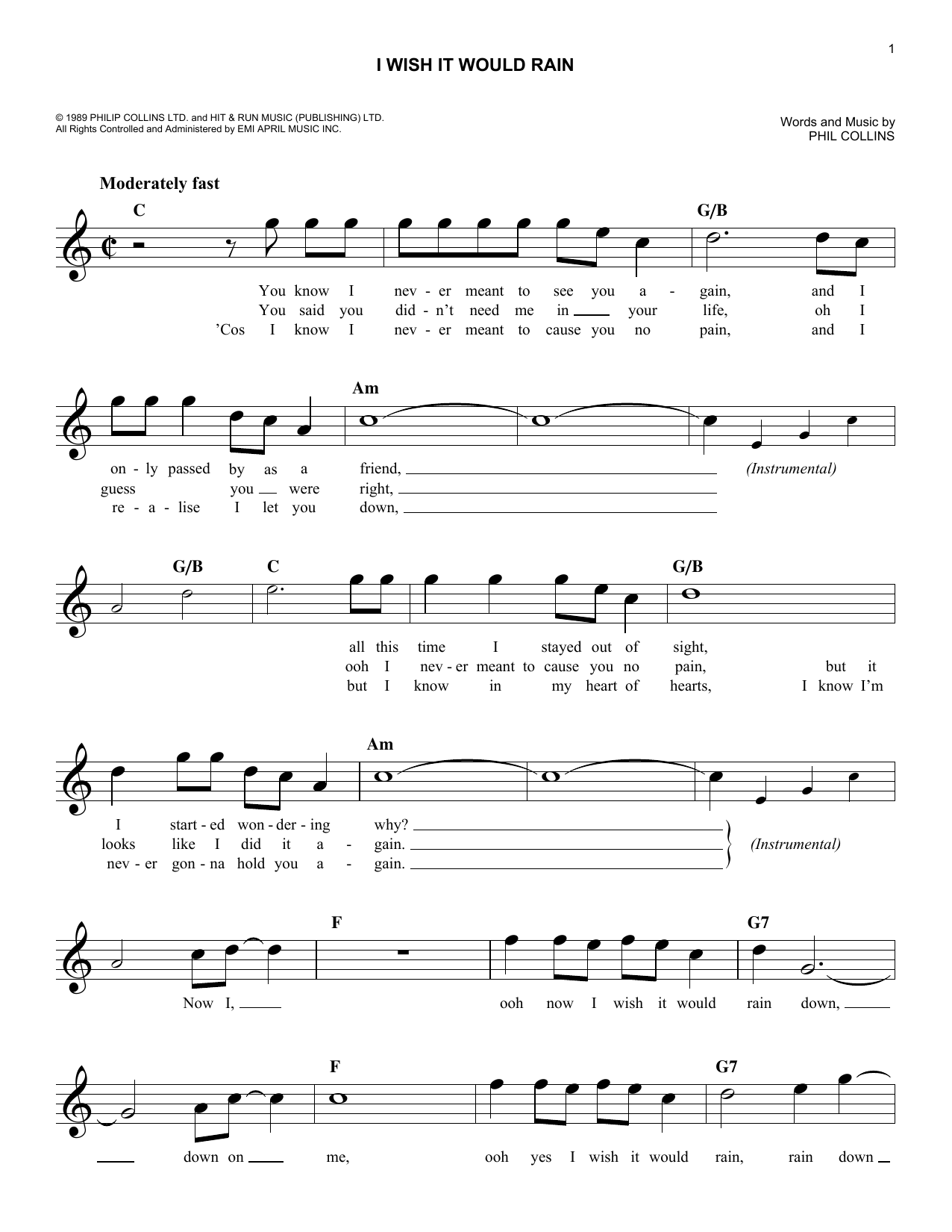 Produktbild zu: I Wish It Would Rain