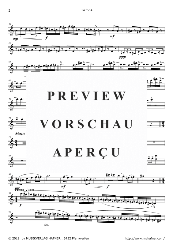 Produktgalerie: Seite 9 von 11 14 for 4, , (Streicher Quartett)