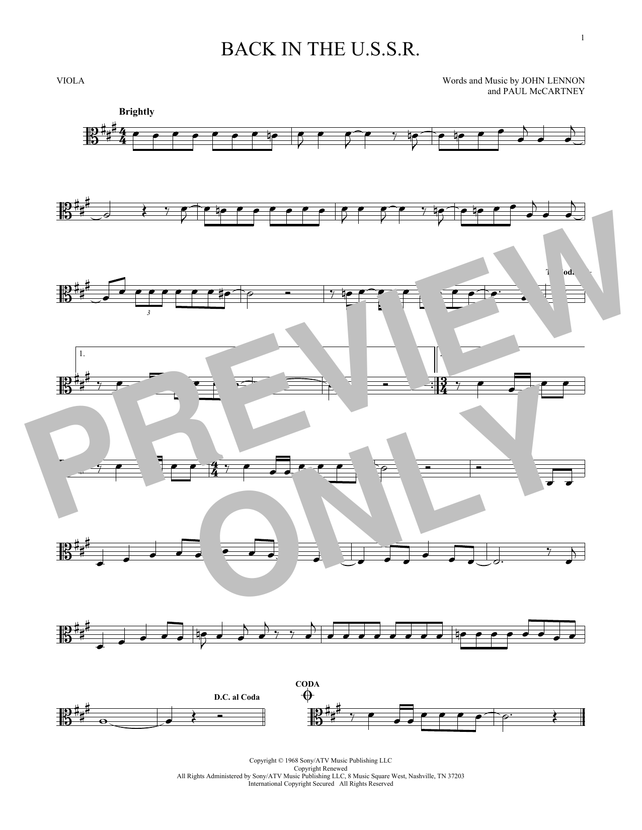 Product gallery: Page 1 of 1 Back In The U.S.S.R., The Beatles