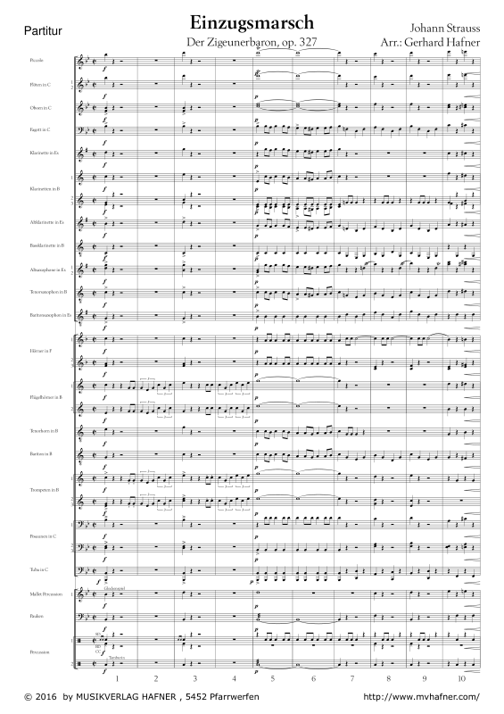 Product gallery: Page 1 of 11 Einzugsmarsch, , (large wind orchestra)