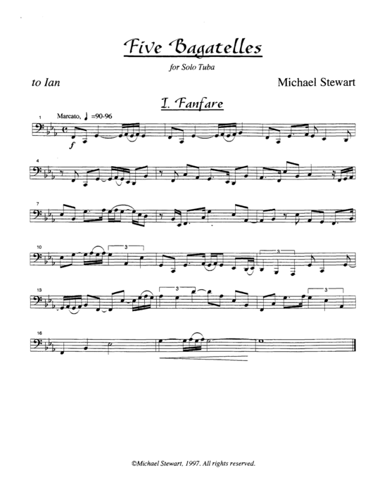 Product picture to: Five Bagatelles Michael Stewart