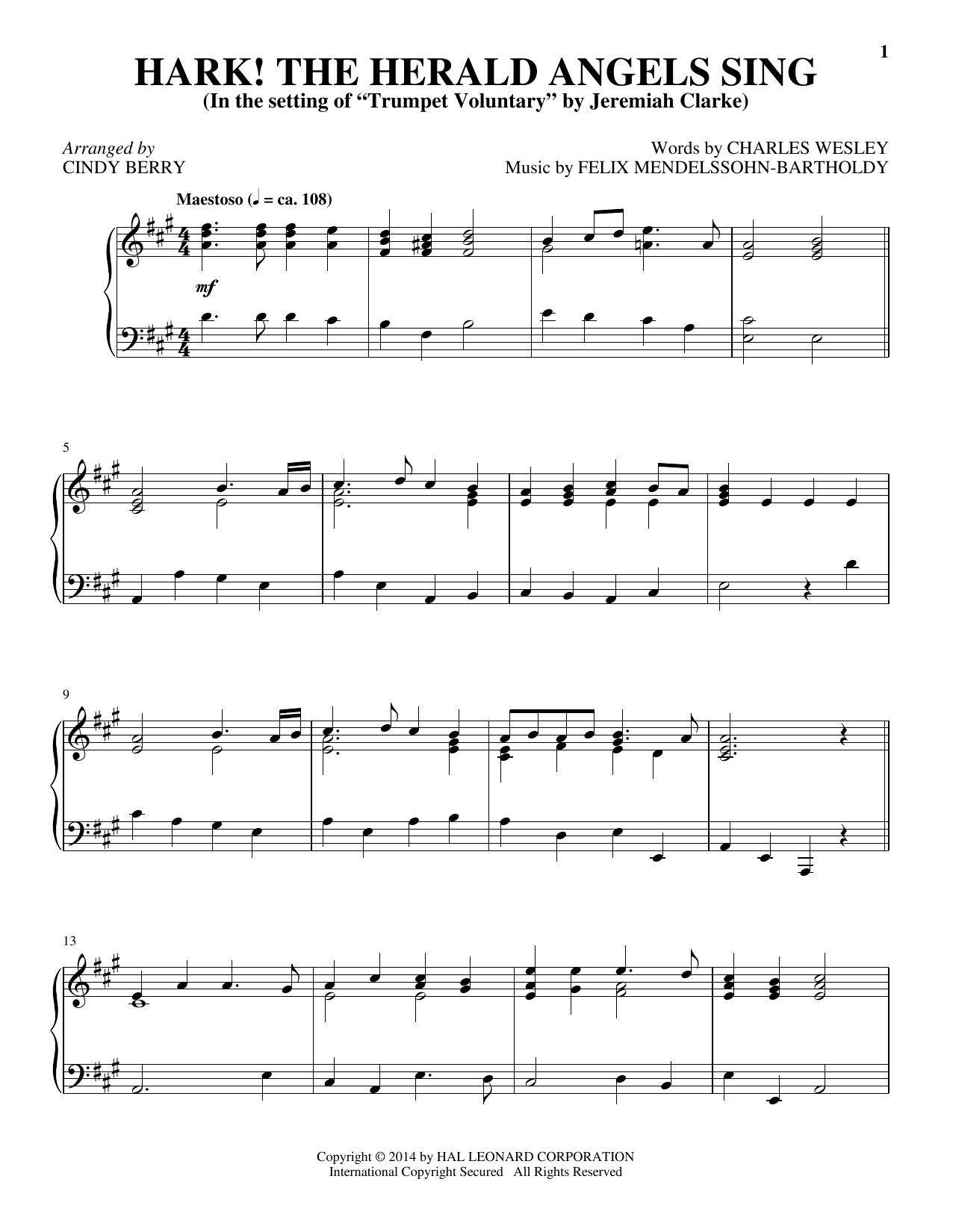 Produktbild zu: Hark! The Herald Angels Sing