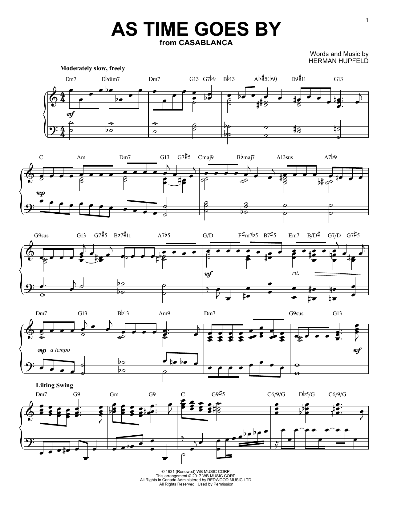 Product gallery: Page 1 of 1 As Time Goes By [Jazz version], Nilsson