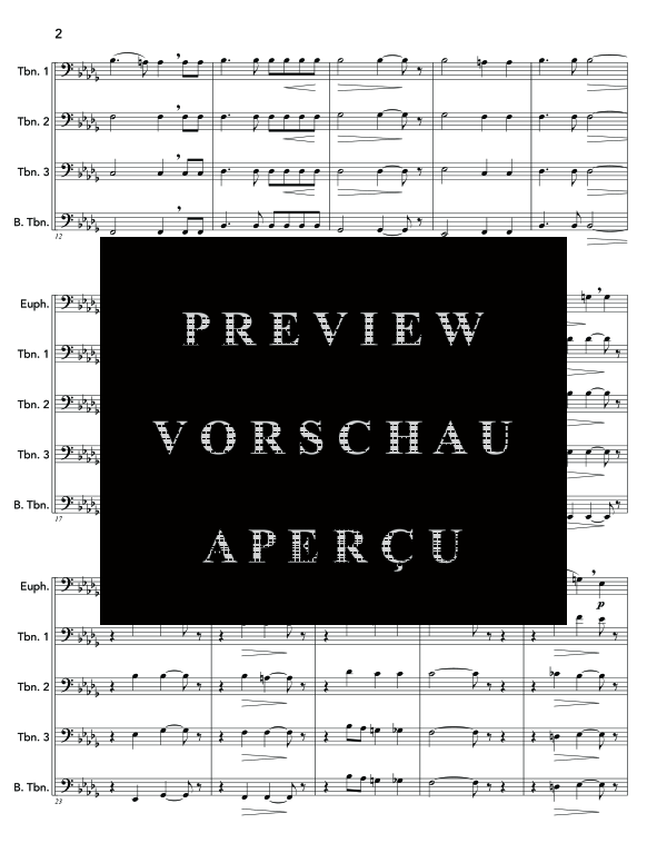 Produktgalerie: Seite 6 von 11 Let My Prayer Arise, Op. 24, No. 6, , (Ensemble Euphonium + Posaunen Quartett)