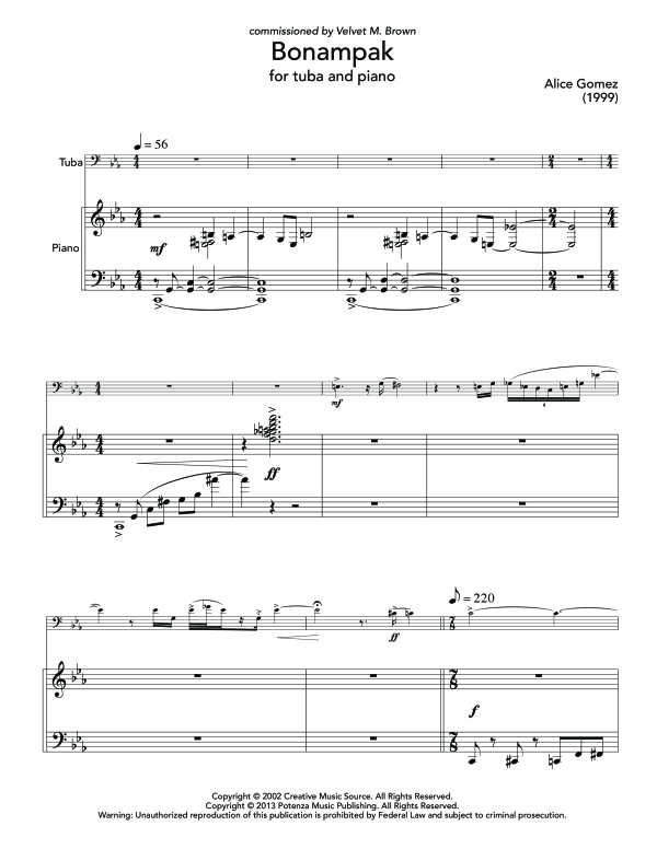Product gallery: Page 1 of 11 Bonampak, , (tuba and piano)