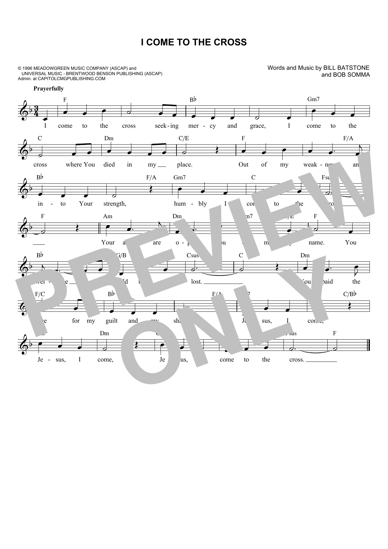 Produktbild zu: I Come To The Cross