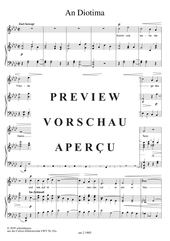 Product gallery: Page 2 of 5  An Diotima , , (voice + piano)