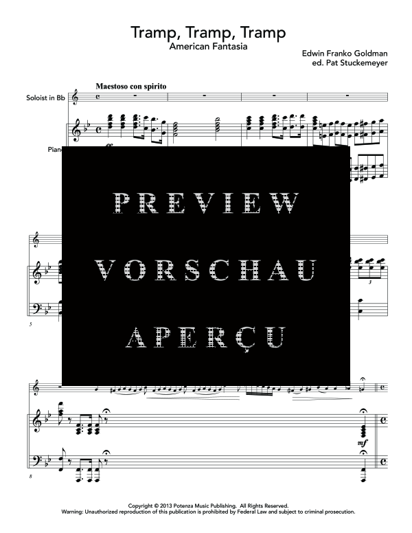 Product gallery: Page 5 of 11 Tramp, Tramp, Tramp, , (Euphonium or instrument in Bb and piano)