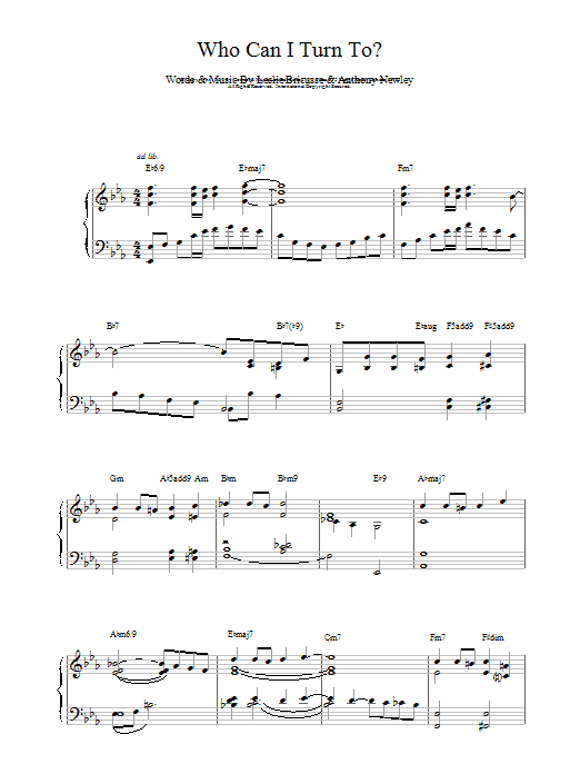 Product gallery: Page 1 of 1 Who Can I Turn To (When Nobody Needs Me), Bill Evans