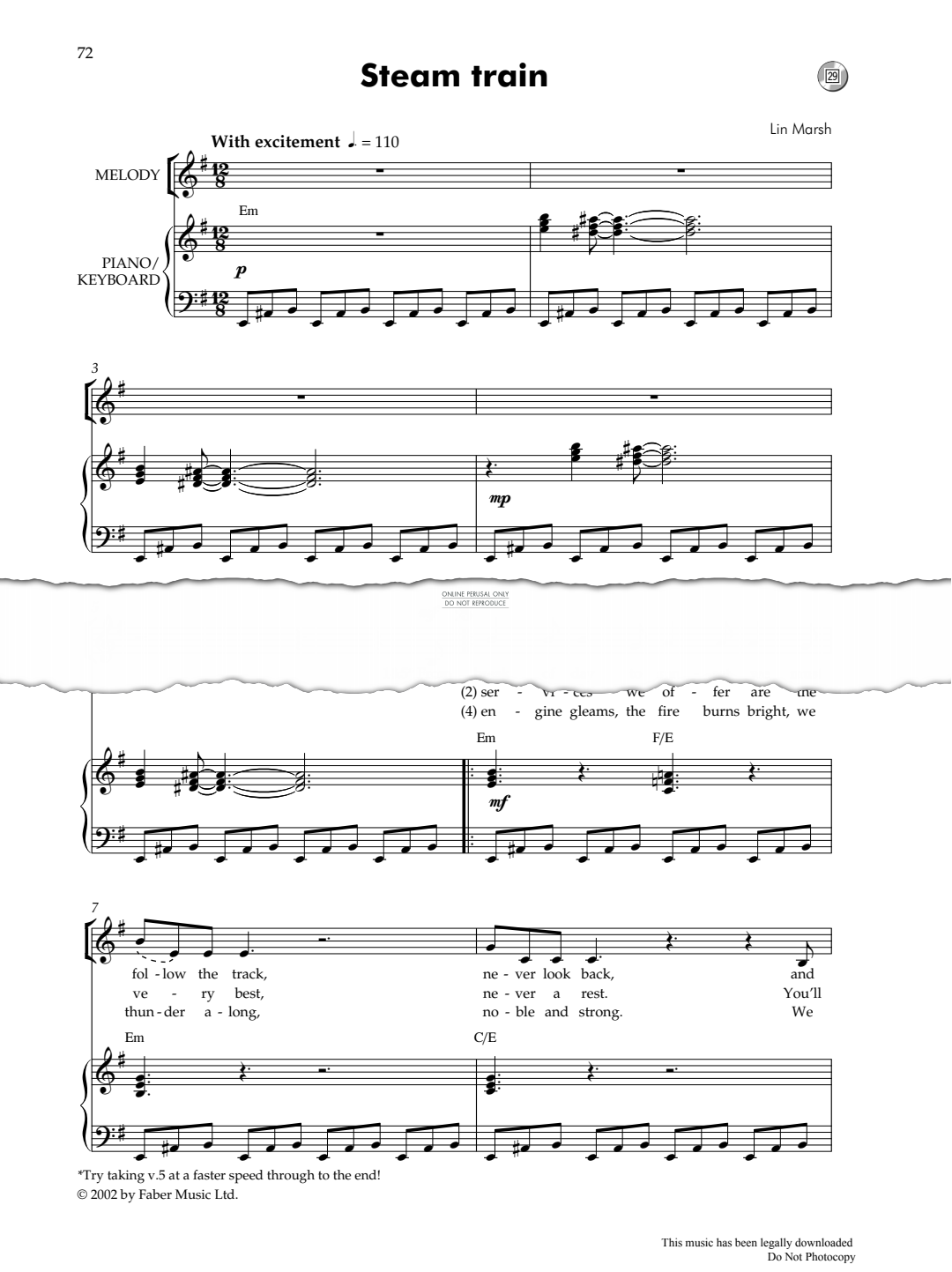 Product picture to: Steam Train (from Junior Songscape)