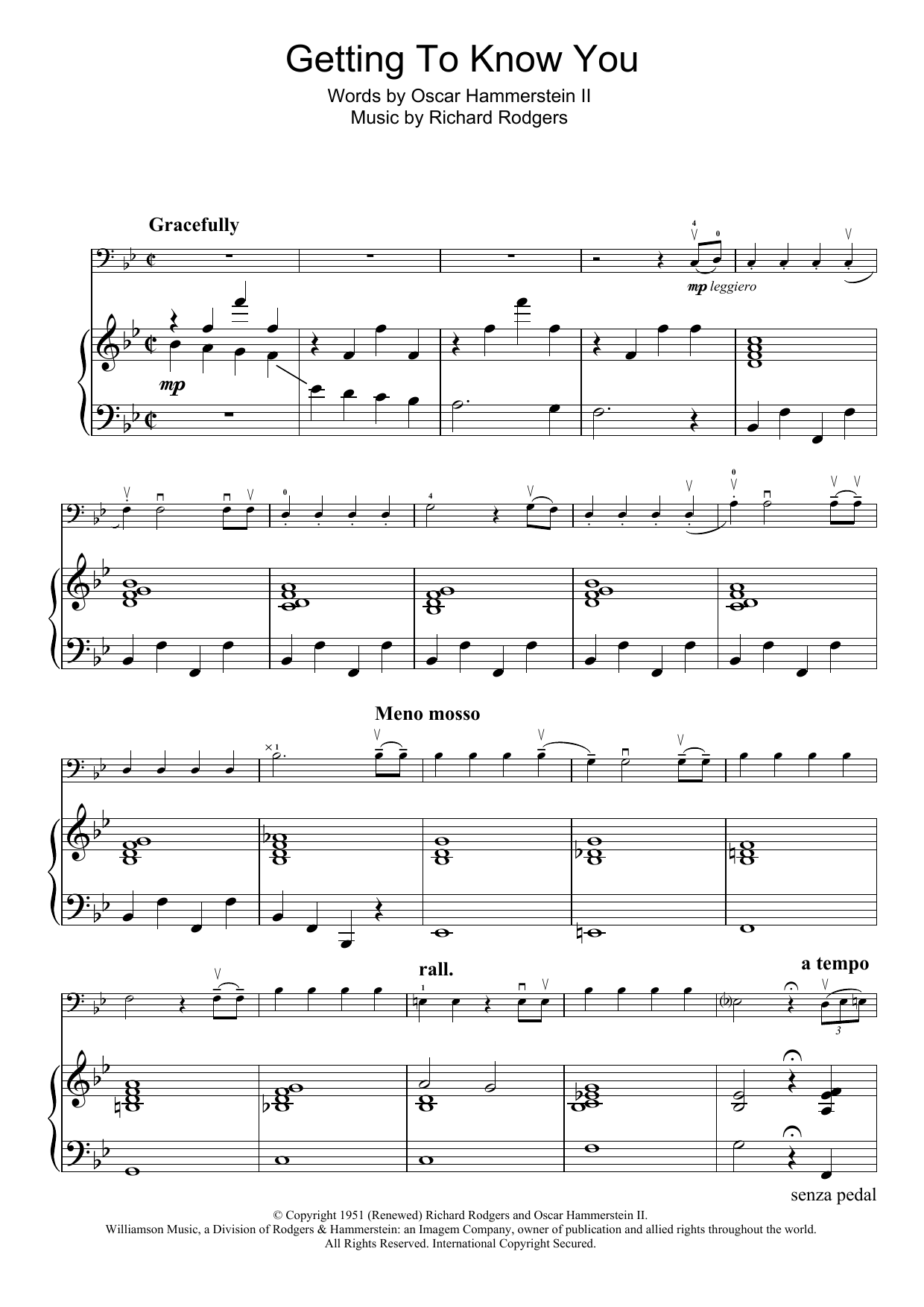 Produktgalerie: Seite 1 von 1 Getting To Know You (from The King And I), Rodgers & Hammerstein, Violoncello