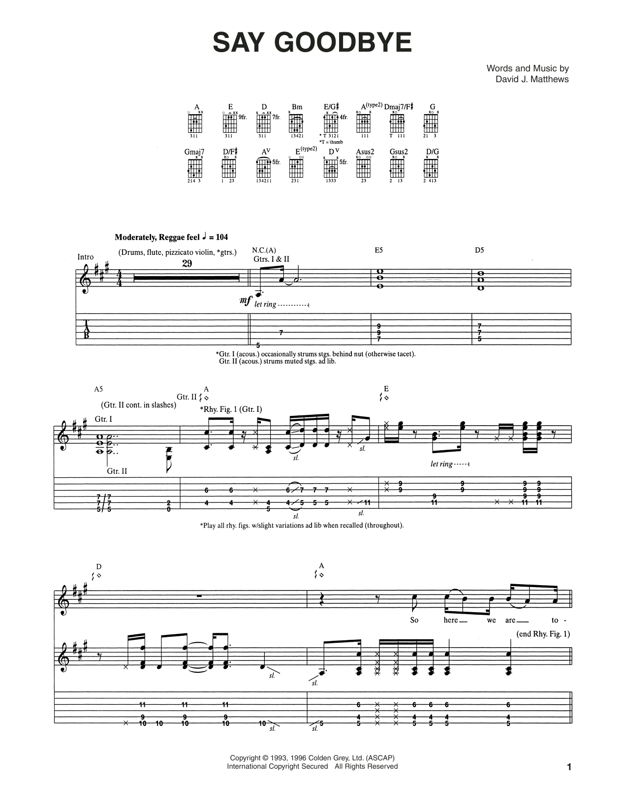 Produktbild zu: Say Goodbye