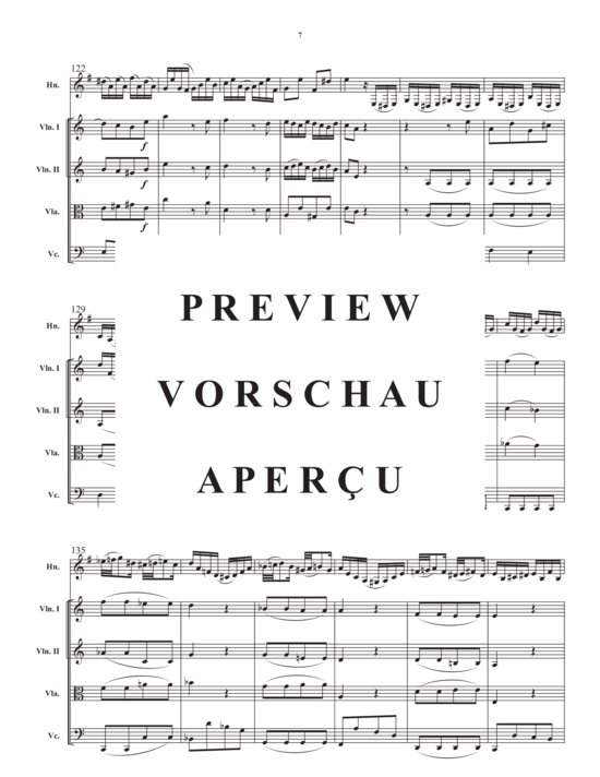 Produktgalerie: Seite 9 von 21 Concerto in a minor , , (Streicher Quartett + Horn in F Solo)
