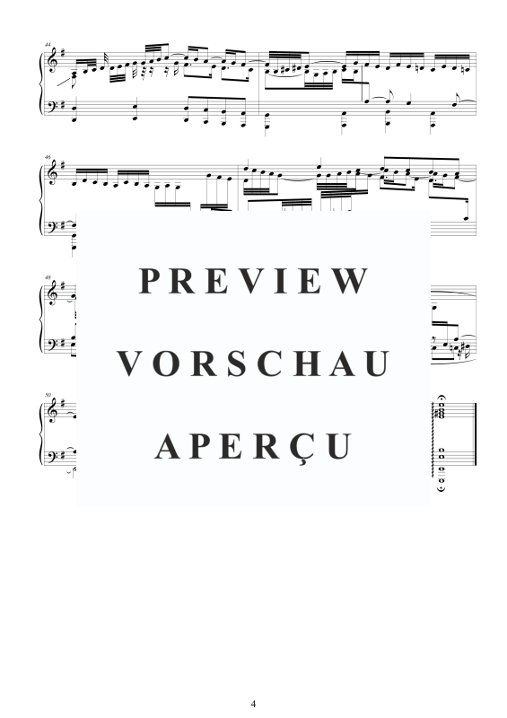 Produktgalerie: Seite 5 von 5 Fantasia in E-Moll BWV 665, , Klavier Solo