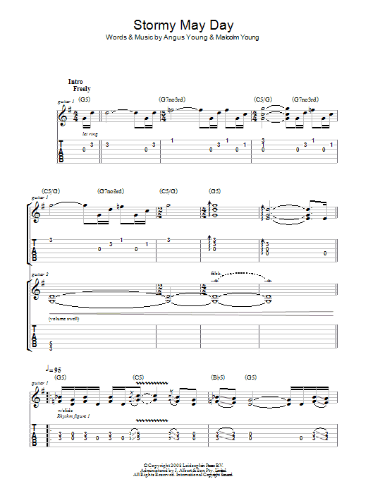 Produktgalerie: Seite 1 von 1 Stormy May Day, AC/DC, Gitarre
