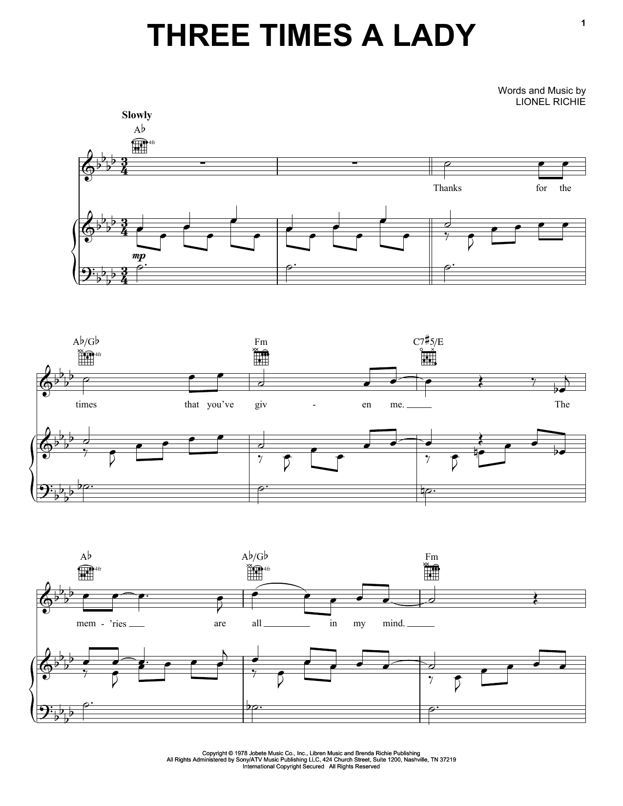 Produktbild zu: Three Times A Lady