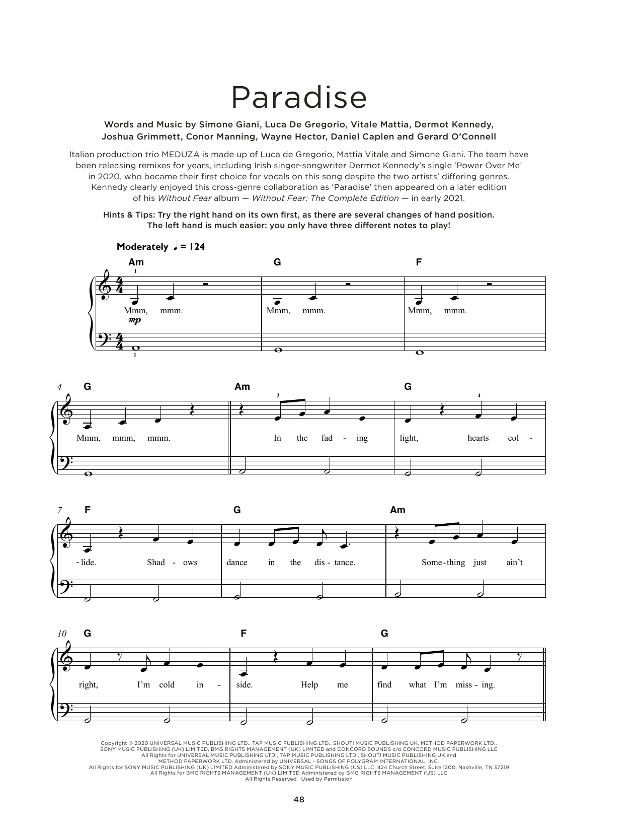 Produktbild zu:  Paradise (feat. Dermot Kennedy) - MEDUZA