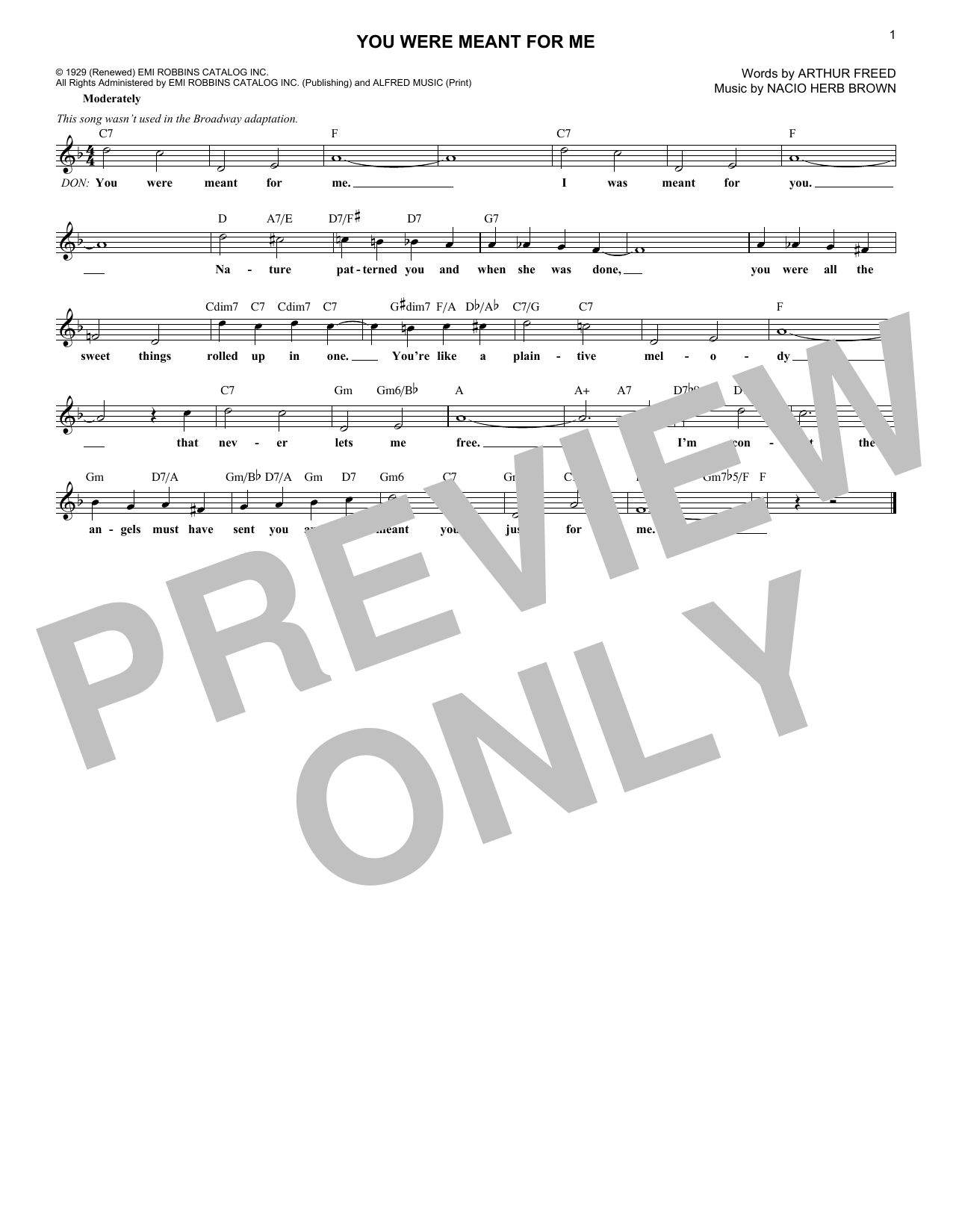 Produktbild zu: You Were Meant For Me