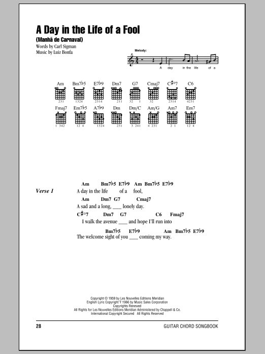 Produktbild zu: A Day In The Life Of A Fool (Manha De Carnaval)