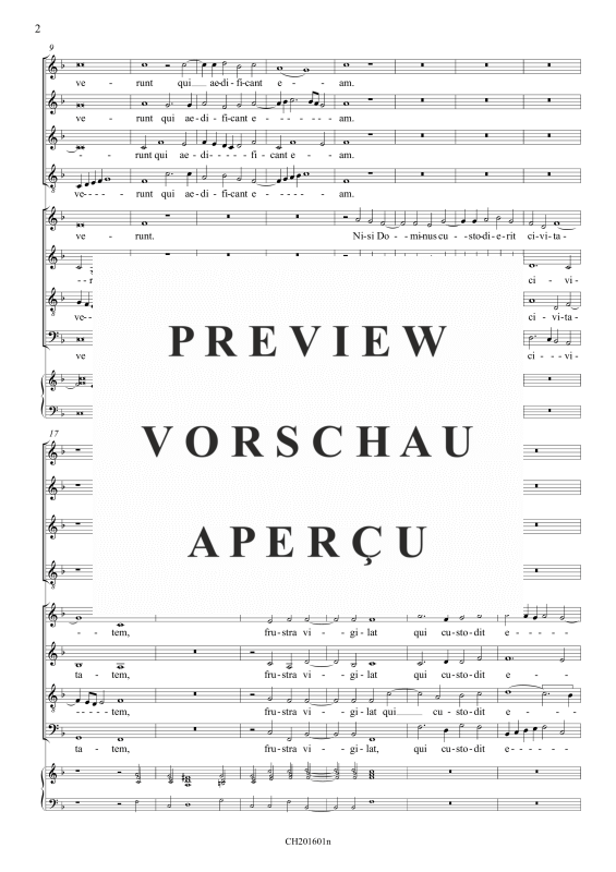 gallery: Nisi Dominus (Psalm 127), , Gemischter Chor 8-stimmig und BC