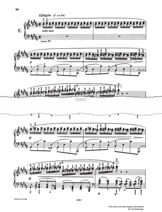 Produktgalerie: Seite 1 von 1 Etüde Op.25 No.6, Frederic Chopin, Klavier