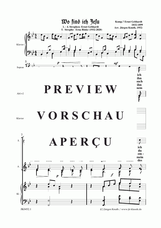 Product gallery: Page 2 of 8 Wo find ich Jesu , , (piano + female solos SAA)