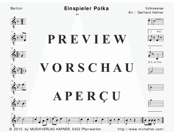 Product gallery: Page 9 of 11 Einspieler Polka, , (woodwind and brass)